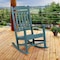 Flash Furniture Winston All-Weather Rocking Chair in Teal Faux Wood JJ-C14703-TL-GG - alternate 1